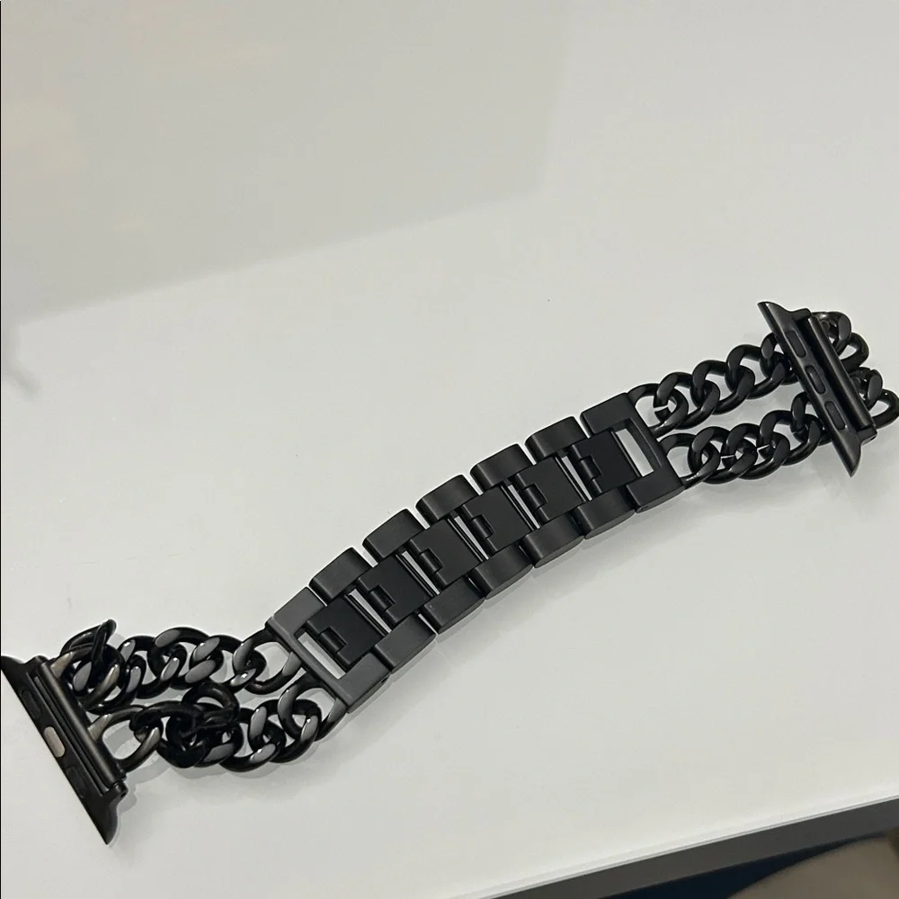 Black Stainless Steel Watch Band size 42 mm